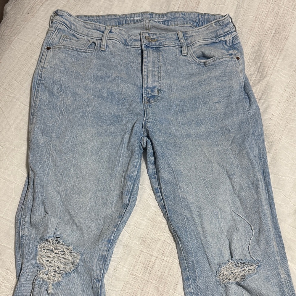 Old Navy Light Blue Straight Leg Jeans